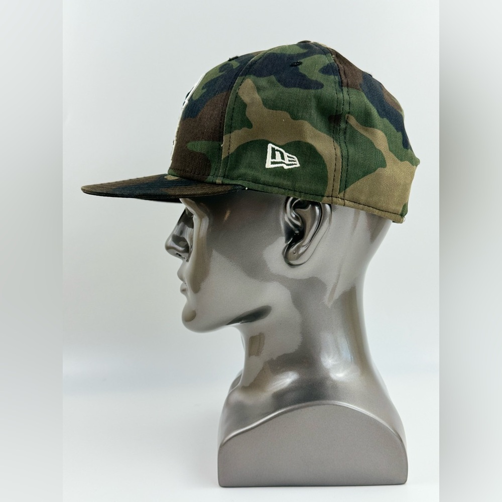 New Era Chicago Bulls Windy City Hardwood Classics NBA Camo Basketball Cap 7 3/8 - Picture 4 of 11